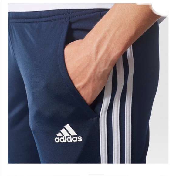 NWT Adidas Women’s Designed 2 Move D2M Cuff Pants, Joggers, Navy/White, XS - Picture 4 of 6